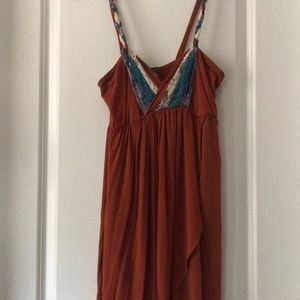 Asymmetrical mini dress